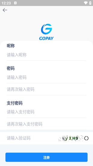 gopay支付终端界面
