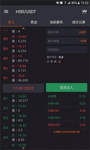 交易系统界面
