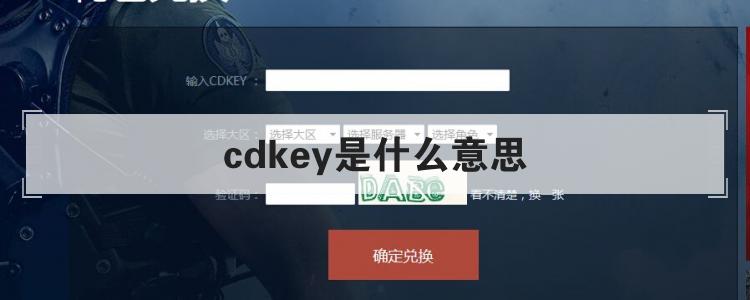 CDKEY作用解析与领取方式详解