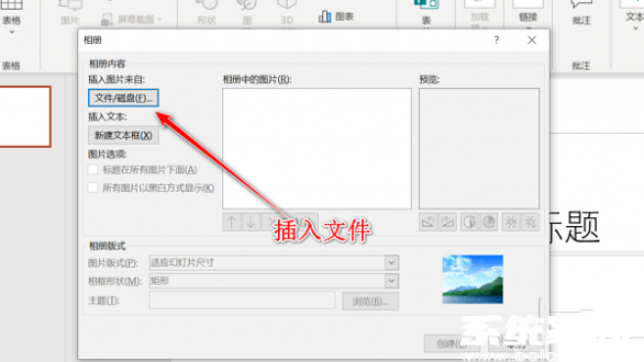 图片导入界面操作示意图