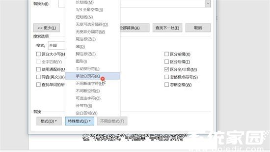 特殊格式选择步骤图示