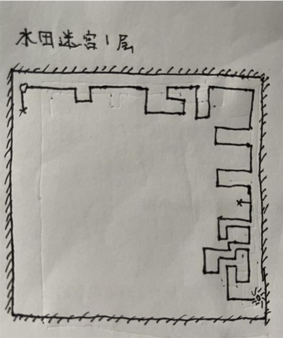 水田迷宫首层路线示意图